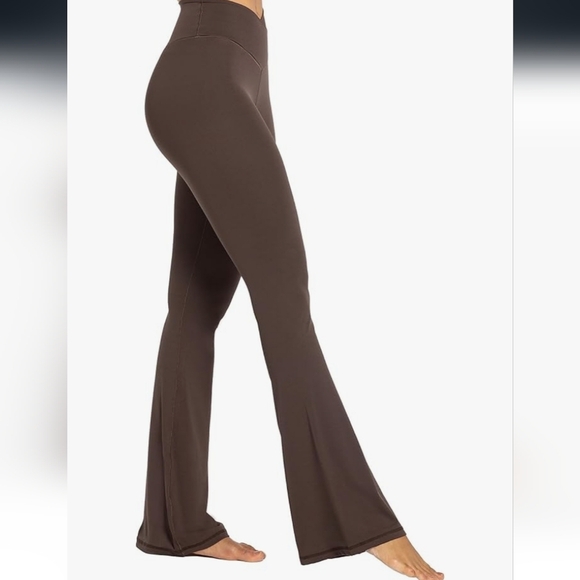 Brown High-Waisted Women's Pants - Picture 4 of 16